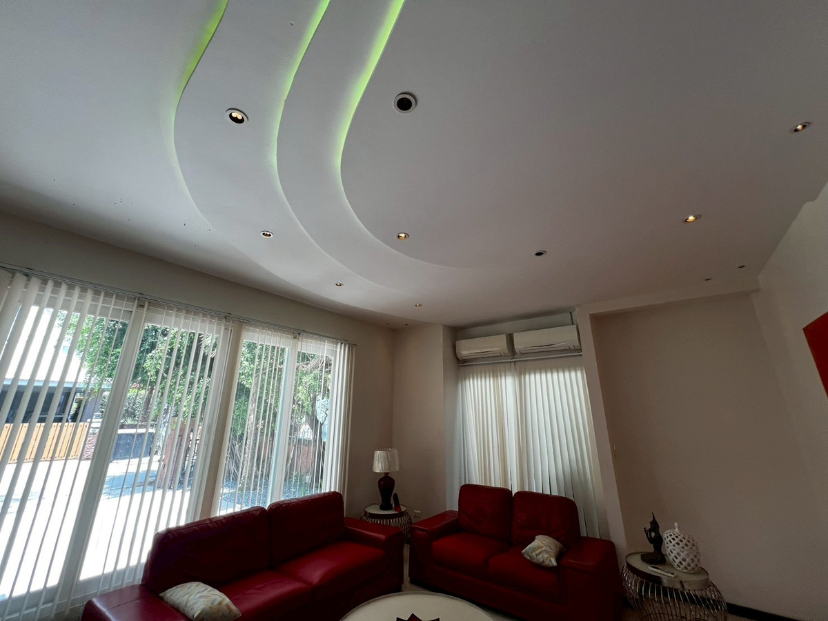 For RentHouseNonthaburi, Bang Yai, Bangbuathong : house 130 sq.wah, opposite Denla British (DBS), 4 bedrooms, 4 bathrooms, maid's room, fully furnished.