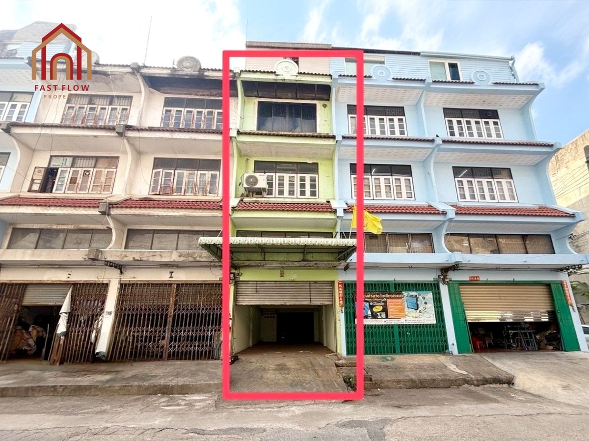 For SaleShop HousePinklao, Charansanitwong : For sale, 4.5-storey commercial building, Suktawee, Soi Boromratchonnanee 76, 74, roof extension, two-storey back house extension, near the entrance-exit of Boromratchonnanee elevated road, shophouses, near Phutthamonthon Sai 3, Thawi Watthana Road KIR