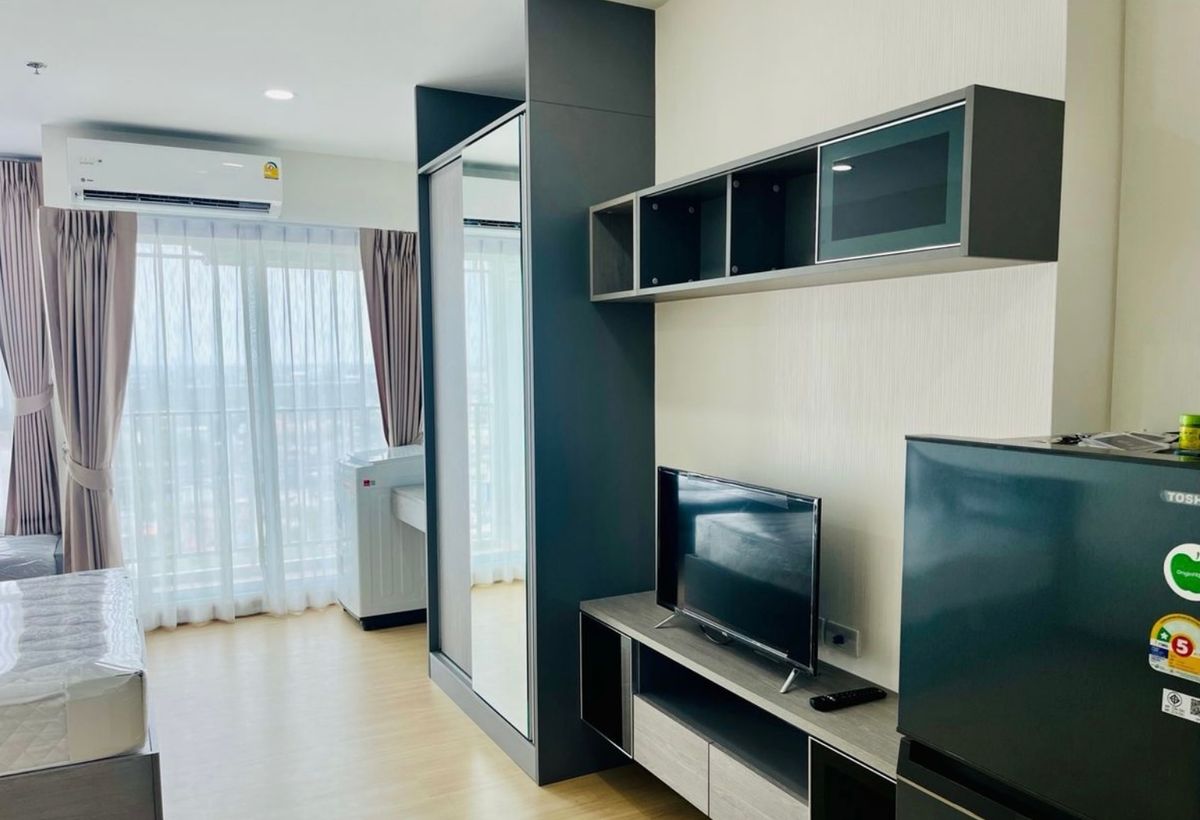 For RentCondoSamut Prakan,Samrong : Rent Supalai Werenda, Sukhumvit 117, beautiful, ready to be near Grandfather Chao Samingphrai Interested in Atline@841QLNR