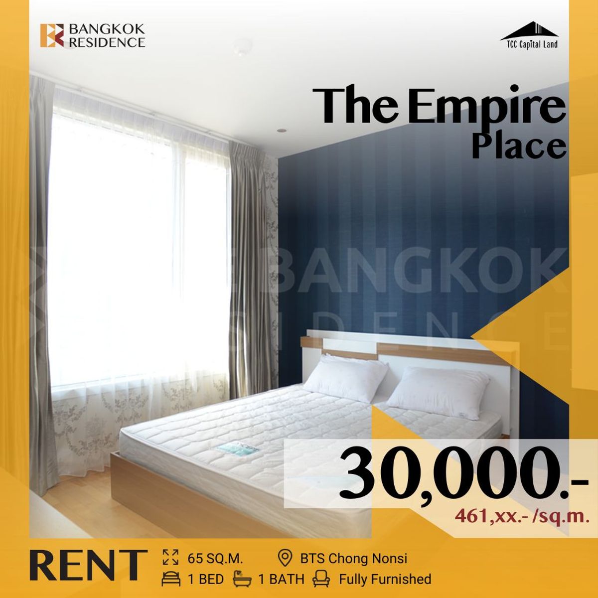 For RentCondoSathorn, Narathiwat : The Empire Place 🌟 Great Value, Convenient for All Lifestyles, Near BTS Chong Nonsi