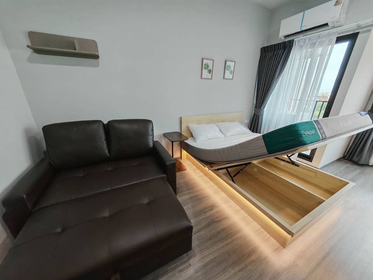 For RentCondoSeri Thai, Ramkhamhaeng Nida : 📍 Ready to stay at the condo ** opposite The Mall Bangkapi, near MRT, Lam Sali 300 m. Ideo Ramkamhaeng Lamsali Station (IDO Ramkhamhaeng Lam Sali Station). Contact us at Call: 0955071632 (Guide AG).