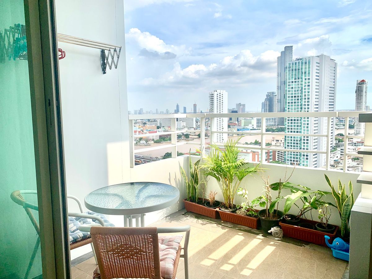 ขายคอนโดวงเวียนใหญ่ เจริญนคร : Full comm special price Lighthouse Condo river views, sale 4.55mb, full agent comm 4%