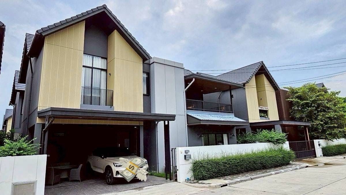 ให้เช่าบ้านนวมินทร์ รามอินทรา : ให้เช่าบ้านเดี่ยวโนเบิลเกเบิลวัชรพล 🏡🚄🚄Noble Gable Watcharapol獨立式房屋出租