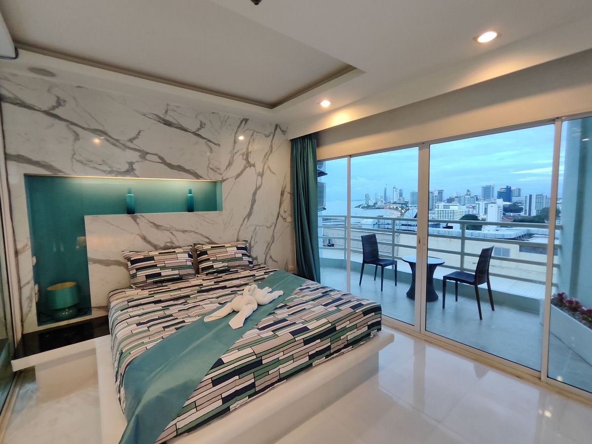 ให้เช่าคอนโดพัทยา บางแสน ชลบุรี สัตหีบ : For rent condo View talay 6 near central pattaya beach (S03-2089) 