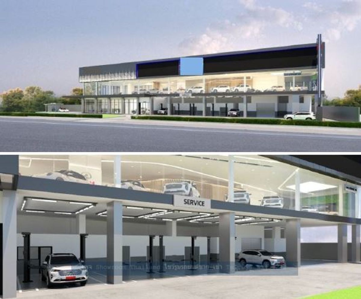 ให้เช่าโชว์รูมเลียบทางด่วนรามอินทรา : Showroom For rent : ให้เช่าโชว์รูมรถยนต์ ติดถนนเลียบทางด่วนเอกมัย-รามอินทรา