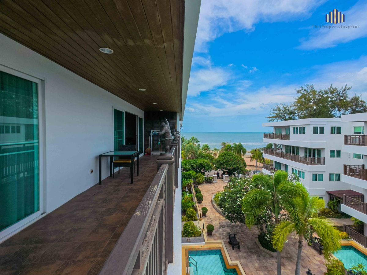ขายคอนโดชะอำ เพชรบุรี : ขายด่วน! Luxury Beachfront Condo The Beach Palace ชะอำ | คอนโดติดทะเลชั้นบนสุด วิวทะเลเต็มตา | ระเบียงใหญ่ | เหมาะทั้งพักผ่อนหรือลงทุนปล่อยเช่า