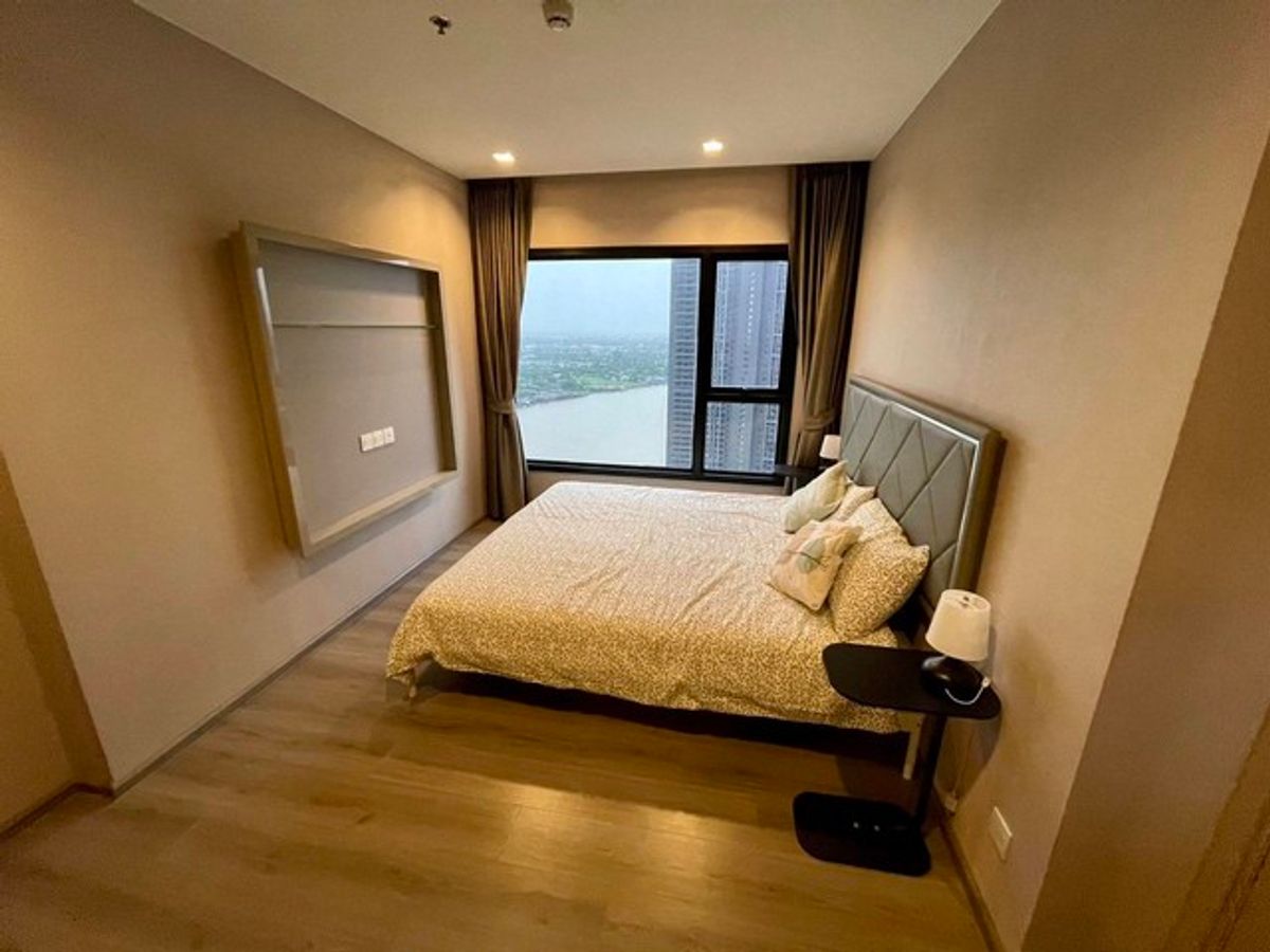 ให้เช่าคอนโดรัตนาธิเบศร์ สนามบินน้ำ พระนั่งเกล้า : คอนโดให้เช่า The Politan Rive เดอะ โพลิแทน รีฟ 60 ตรม. ห้องใหม่ ชั้นสูง วิวแม่น้ำ ใกล้ MRT สะพานพระนั่งเกล้า