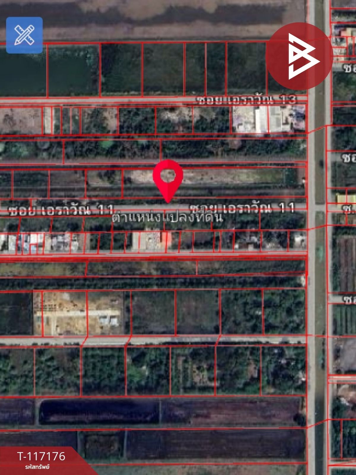 ขายที่ดินปทุมธานี รังสิต ธรรมศาสตร์ : ขายที่ดิน เนื้อที่ 2 ไร่ 3 งาน 98 ตร.วา คลองหลวง ปทุมธานี