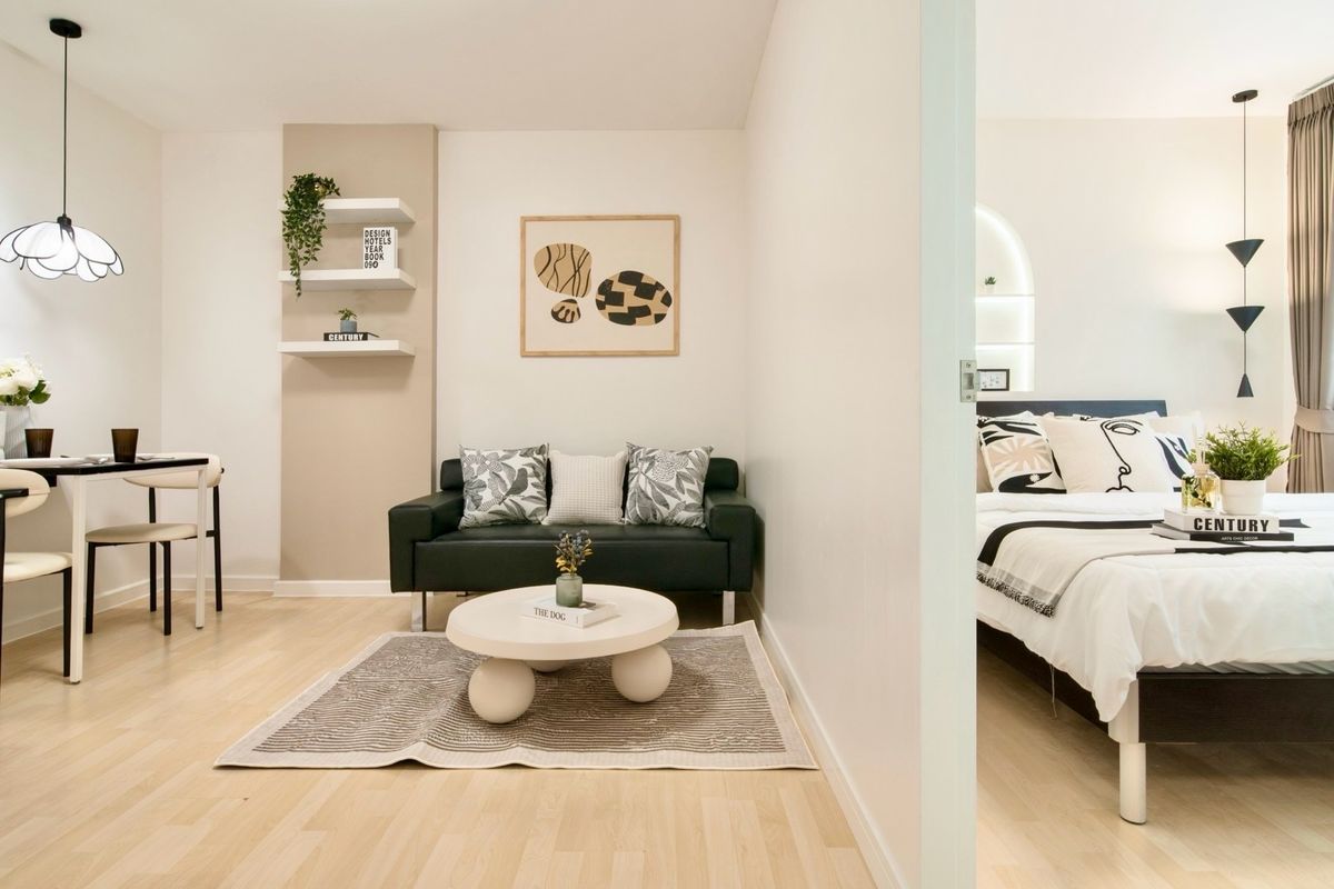 For SaleCondoNawamin, Ramindra : 🌟 Completely decorated condo 🔹 MRT Pink Line 