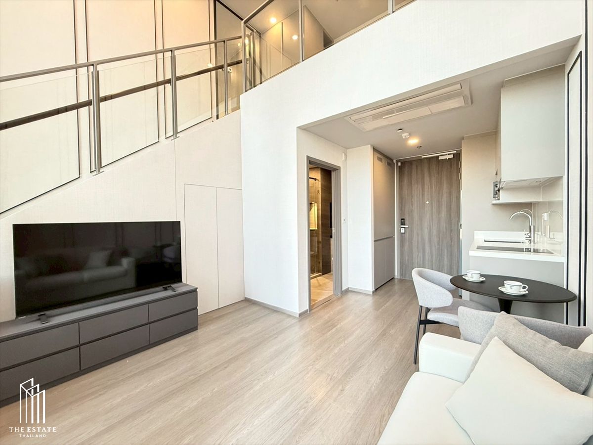 ให้เช่าคอนโดบางนา แบริ่ง ลาซาล : For rent Whizdom The Forestias (Mytopia) ห้อง Duplex ขนาดใหญ่ 46.28 sq.m. 1 bedroom @38,000 Baht