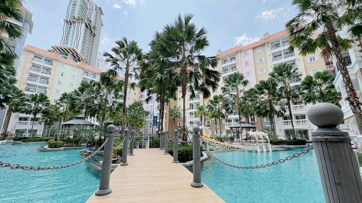 For RentCondoPattaya, Bangsaen, Chonburi : Seven Seas Cote D ' Azur Pattaya Water Suan Condo Near Jomtien Beach