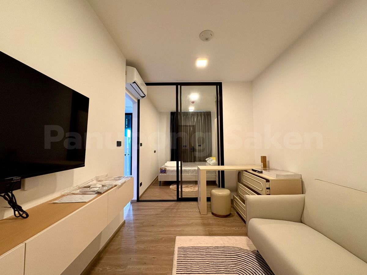 For RentCondoNawamin, Ramindra : New condo, price 10,000 baht, Chapter One All Ramintra, near the train station.