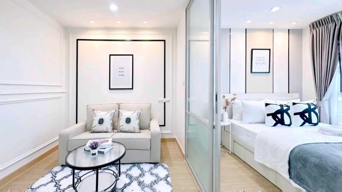 For SaleCondoNawamin, Ramindra : 《Free 》🥰🥰 Free Forest 🥰🥰 Lumphini Nawamin Sri Burapha 26 SQM Luxury is unique.