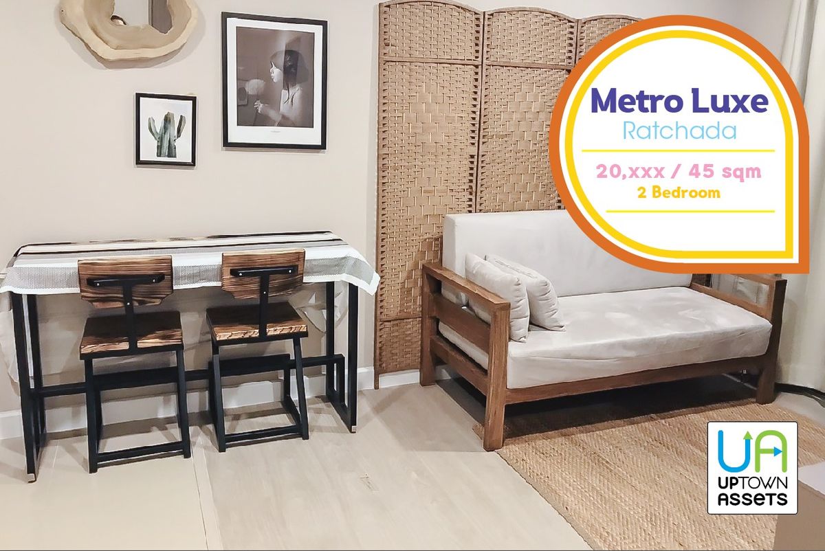 For RentCondoRatchadapisek, Huaikwang, Suttisan : Rent Metro Luxe Ratchada No. 459/41