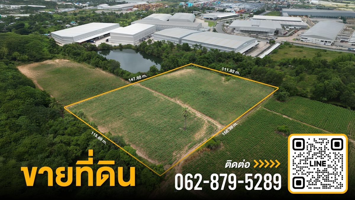 ขายที่ดินพัทยา บางแสน ชลบุรี สัตหีบ : ที่ดิน 10 ไร่ หนองยายบู่ ศรีราชา ชลบุรี  / ไร่ละ 3.6 ล้าน (ขาย), Land 10 Rai, Nong Yai Bu Sriracha Chonburi / 3.6M per Rai (FOR SALE) NEWC605