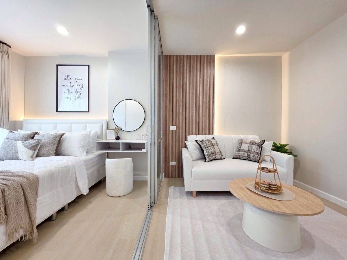 For SaleCondoSeri Thai, Ramkhamhaeng Nida : Lumpini Ville Ramkhamhaeng 60/2 New Decorative Condo in Ramkhamhaeng area, near Dae Mall Bangkapi