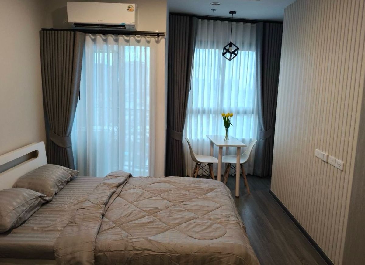 For RentCondoSeri Thai, Ramkhamhaeng Nida : 🚩 Rent Condo✨ Ideo Ramkhamhaeng - Lamsali Station, Pool view, Building A, Room 9/133, Floor 12A, near BTS Yellow/Brown Line, MRT Orange Line, only 50 meters‼️