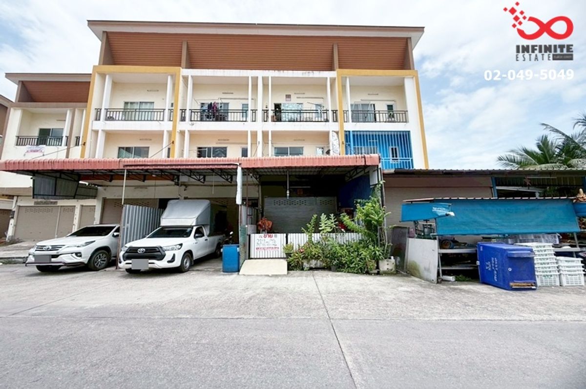 For SaleShop HouseMahachai Samut Sakhon : 3 -storey commercial building for sale, Wisetsuk Nakhon, Phase 3, Rama 2 Road, Samut Sakhon