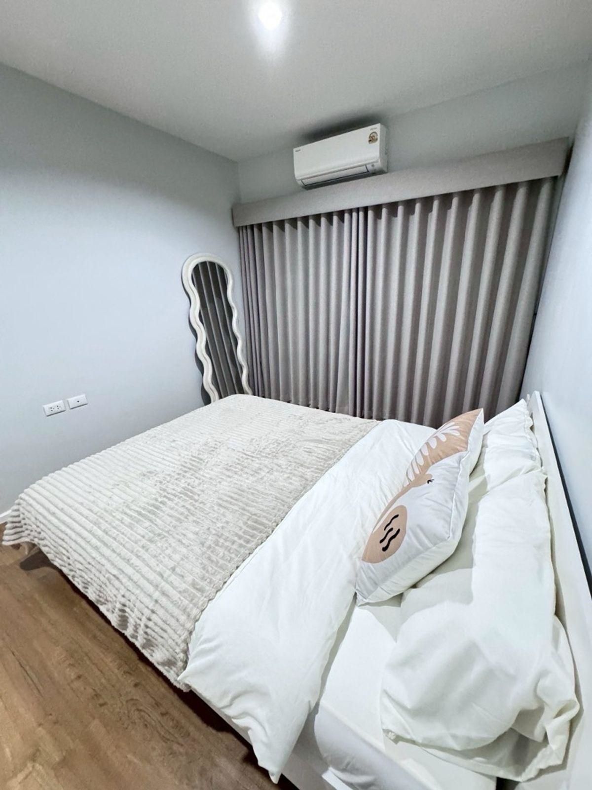 For RentTownhomeMin Buri, Romklao : Townhouse for rent ✨ Baan Klang Muang Rama 9-Krungthep Kreetha ✨ 2 bedrooms, 2 bathrooms, fully furnished and equipped with appliances.