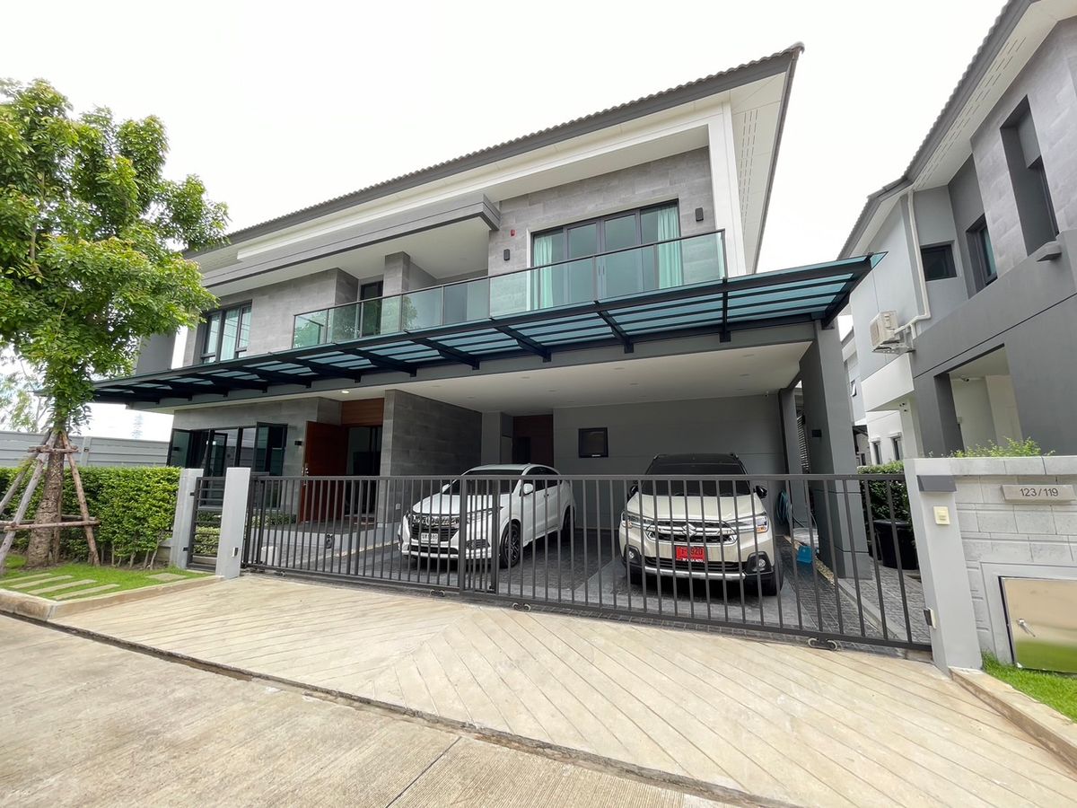 ขายบ้านบางนา แบริ่ง ลาซาล : 🏡ขายบ้านเดี่ยวที่ดินใหญ่ห้องมุม🏡 โครงการThe city บางนา  ติดห้างเมกาบางนา แปลงมุม 2 หลัง | Call.094-9619545 หลิน