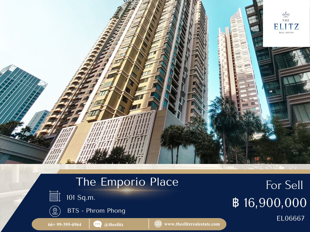 For SaleCondoSukhumvit, Asoke, Thonglor : ✨ LUXURY LIVING AT Emporio gives you both location and space. Worth every square meter ✔