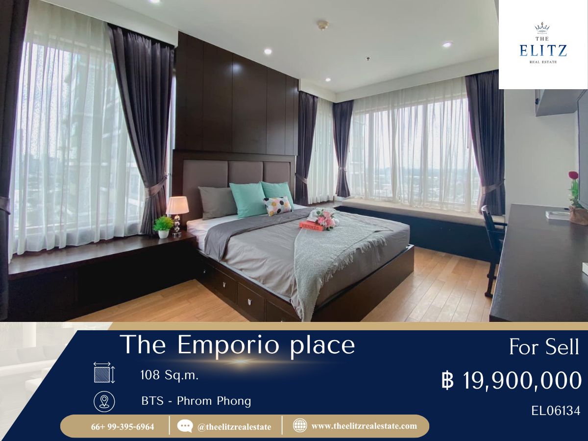For SaleCondoSukhumvit, Asoke, Thonglor : ✨ LUXURY LIVING AT Emporio gives you both location and space. Worth every square meter ✔