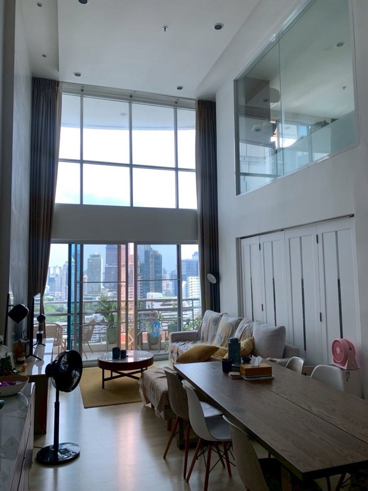 For RentCondoWitthayu, Chidlom, Langsuan, Ploenchit : 🔥RENT DUPPLEX 2BR 2BR 🔥120SQM🔥Floor27🔥The Rajdamri🔥