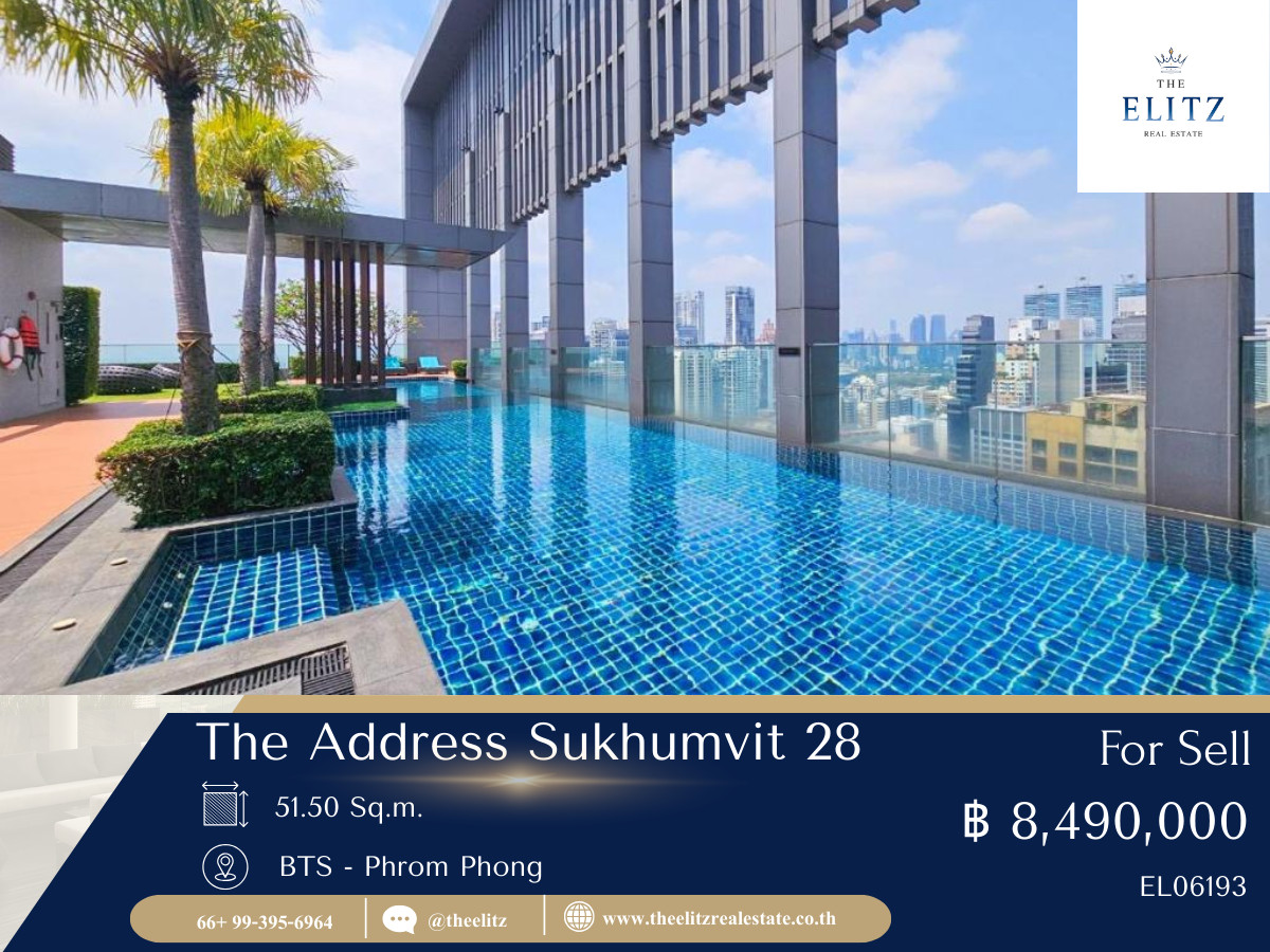 For SaleCondoSukhumvit, Asoke, Thonglor : ✨ Luxury Location Best Value Unit in the Address 28 🎉