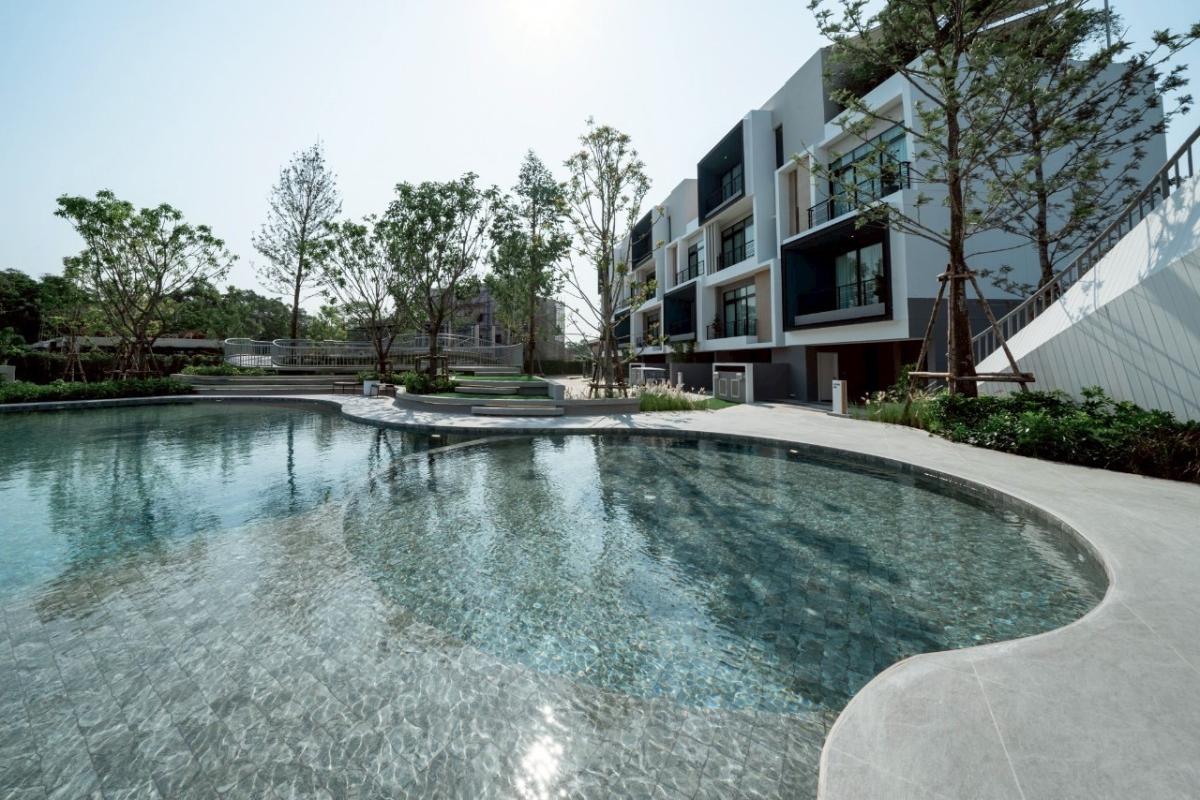 ขายทาวน์โฮมเลียบทางด่วนรามอินทรา : 🔥ขายด่วน🔥ทาวน์โฮม “Nirvana DEFINE” เอกมัย-รามอินทรา  (บ้านตัวอย่าง ตกแต่งพร้อมเข้าอยู่ ติดสระว่ายน้ำและส่วนกลาง)