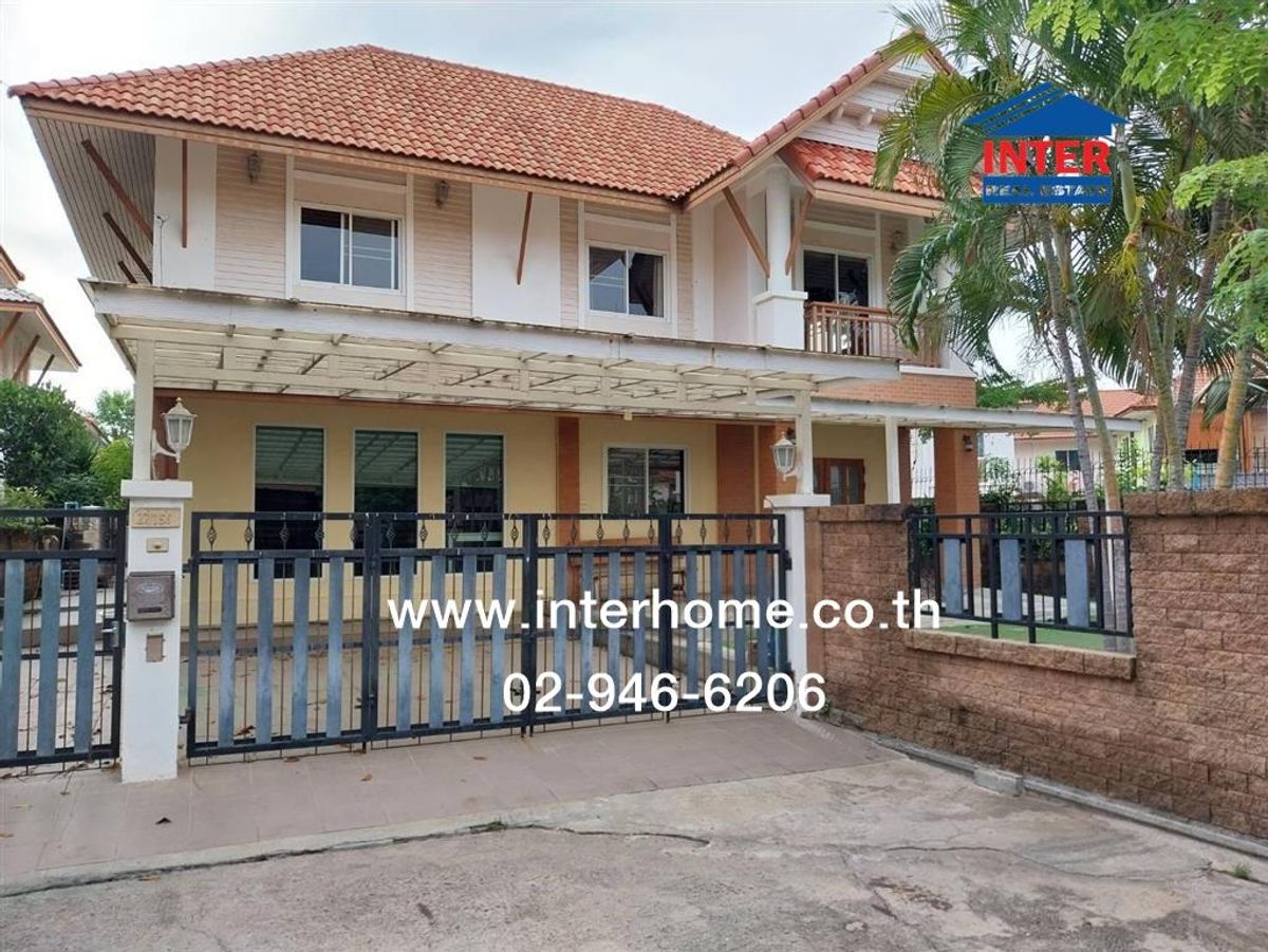 For SaleHouseRama 2, Bang Khun Thian : 2 storey detached house, 70.6 sq.w., Siam Natural Home Next to Rama 2 Road Phanthai Norasing Road Mueang Samut Sakhon, Samut Sakhon