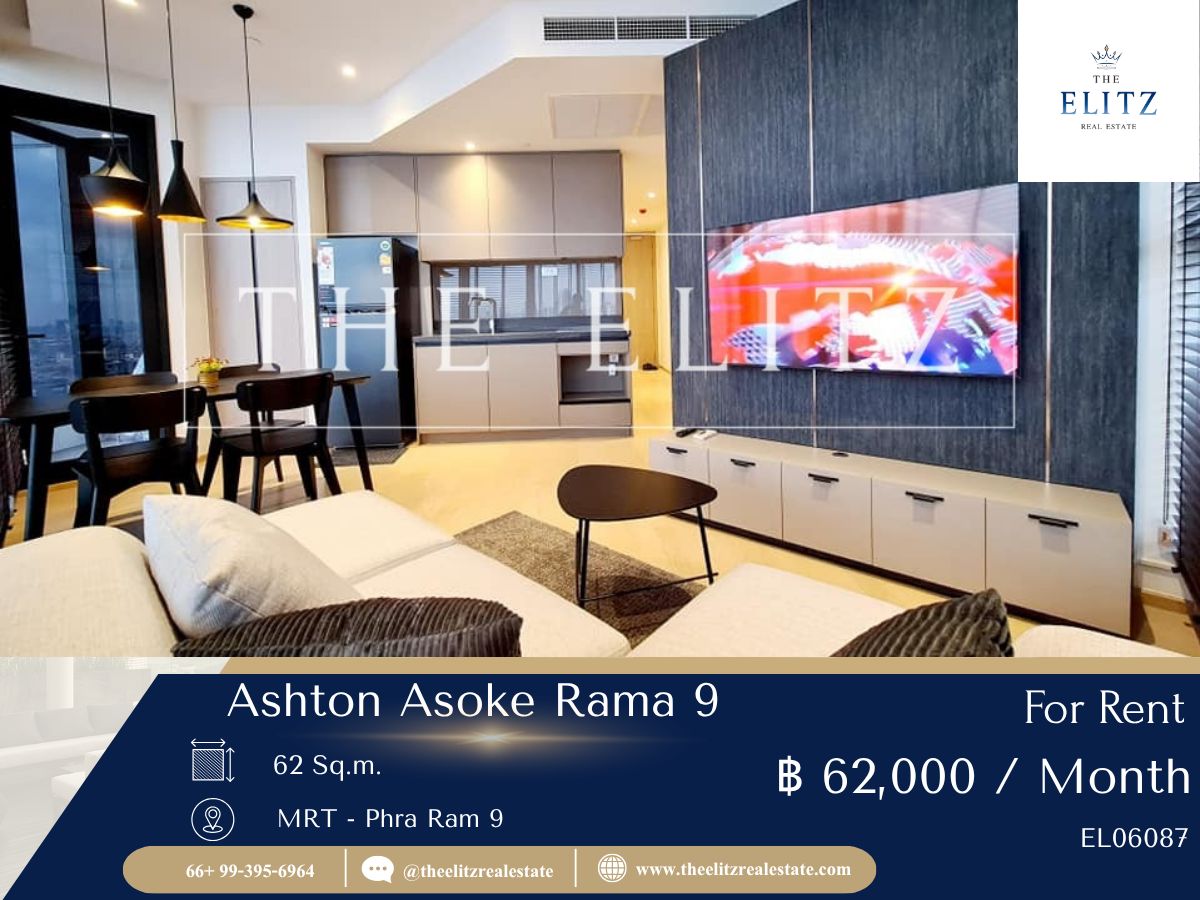 For RentCondoRama9, Petchburi, RCA : ✨ Lifestyle, a perfect city Complete beautiful room With a peak city view 💯