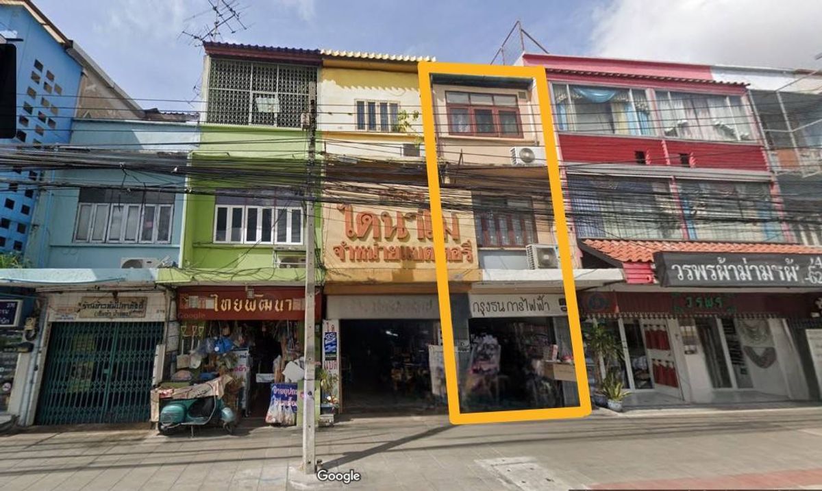 For SaleShop HousePinklao, Charansanitwong : [M6357] 2 commercial buildings, rare golden location, 23.50 sq.w., Krungthon Bridge (Sang Hi) near the Krung Thon Market for 2 minutes to the Riverside Bangkok Hotel.