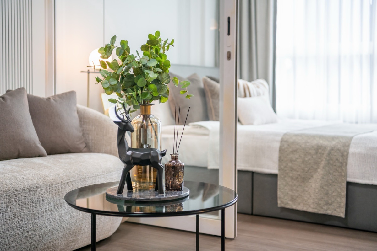 ให้เช่าคอนโดพระราม 9 เพชรบุรีตัดใหม่ RCA : 🔥ให้เช่าด่วน🔥I-Biza Condo RCA เฟอร์นิเจอร์ - เครื่องใช้ไฟฟ้าครบ ห้องทิศเหนือไม่ร้อน พร้อมเข้าอยู่ ❗