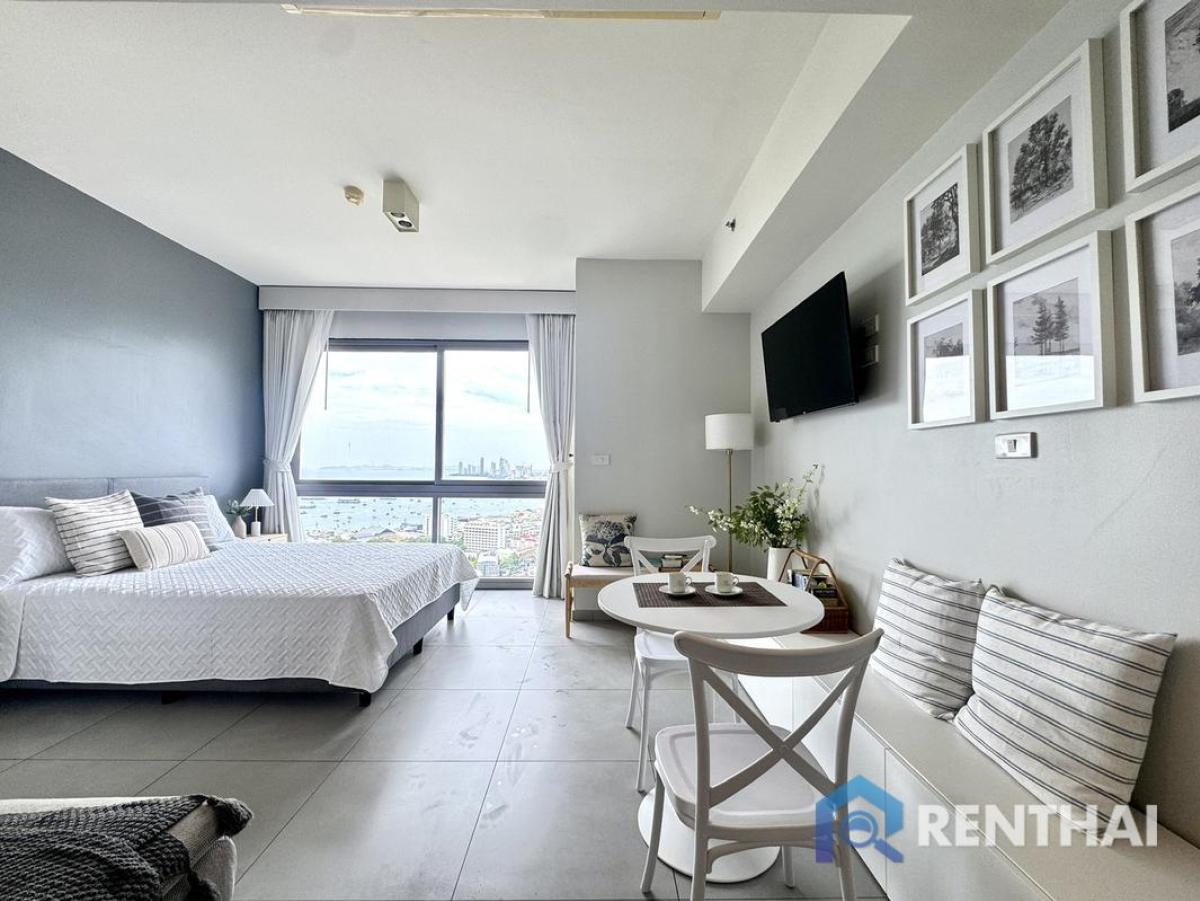 For SaleCondoPattaya, Bangsaen, Chonburi : Stunning Sea View Studio at Unixx Condo, South Pattaya  Prime City Location
