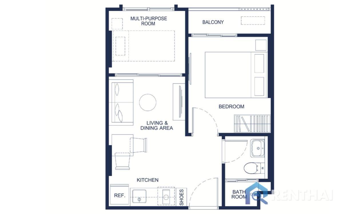 ขายคอนโดภูเก็ต : สำหรับ ขาย คอนโด 1 ห้องนอน ที่ THE BASE Bukit