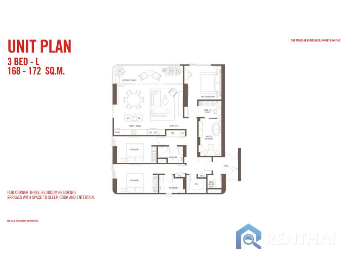 For SaleCondoPhuket : For sale condo 3 bedrooms at The Standard Residences