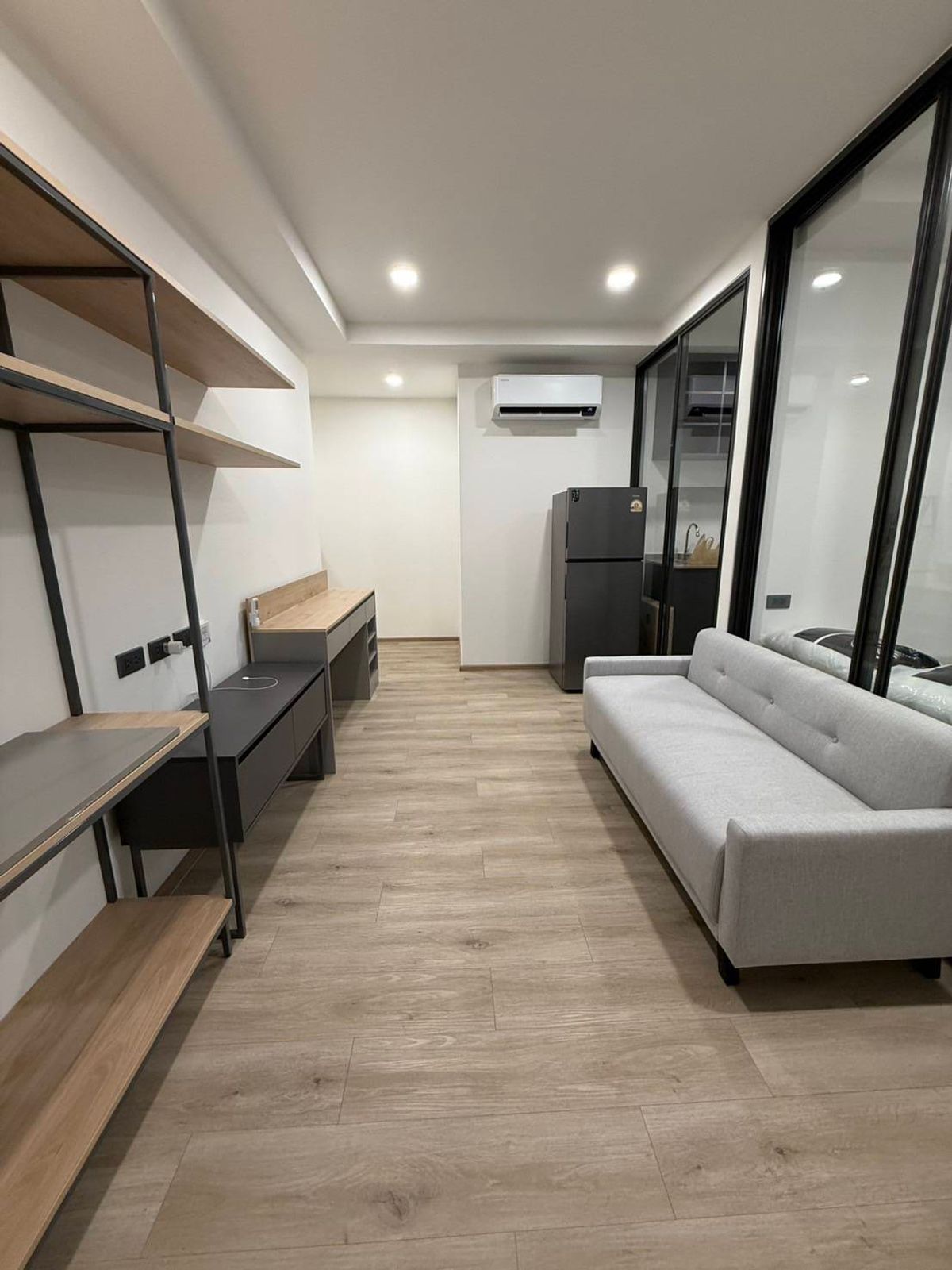 For RentCondoChokchai 4, Ladprao 71, Ladprao 48, : 🚩 Condo for rent, Groove Scape Lat Phrao-Sutthisan 2 Bedrooms, 1 Bathroom, 1 Kitchen 🔶 Near MRT Sutthisan 🔶 Yellow Line Skytrain Prayer Station 🔻