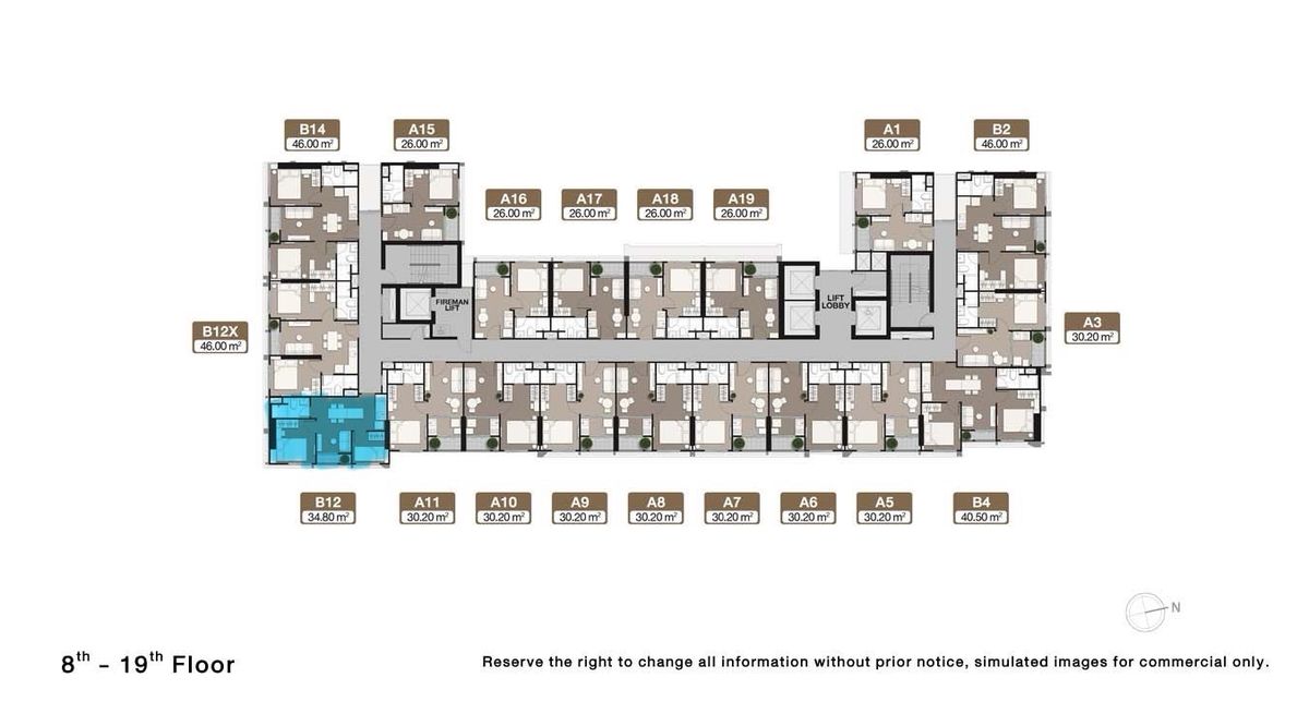 ขายดาวน์คอนโดพระราม 9 เพชรบุรีตัดใหม่ RCA : 🔥Nue District R9 For sale 34 sqm. Selling price 5.2 only
