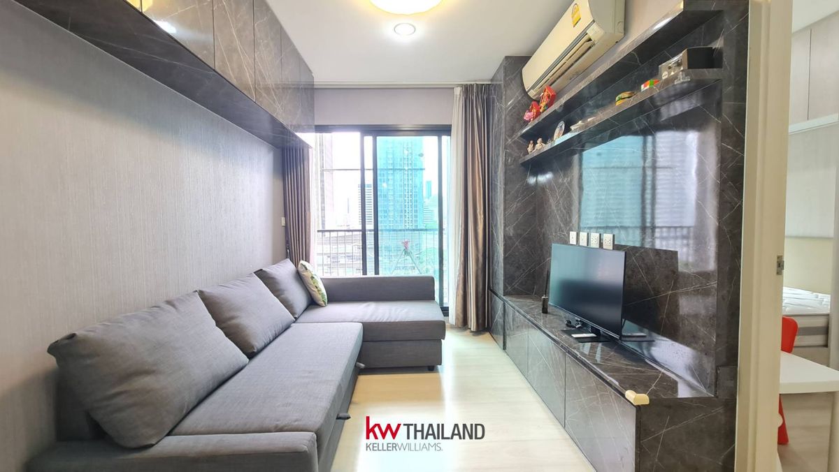 For RentCondoRama9, Petchburi, RCA : 🔥For urgent rent, Life Asoke Condo, 2 bed, city view, nice room, cheap price‼️