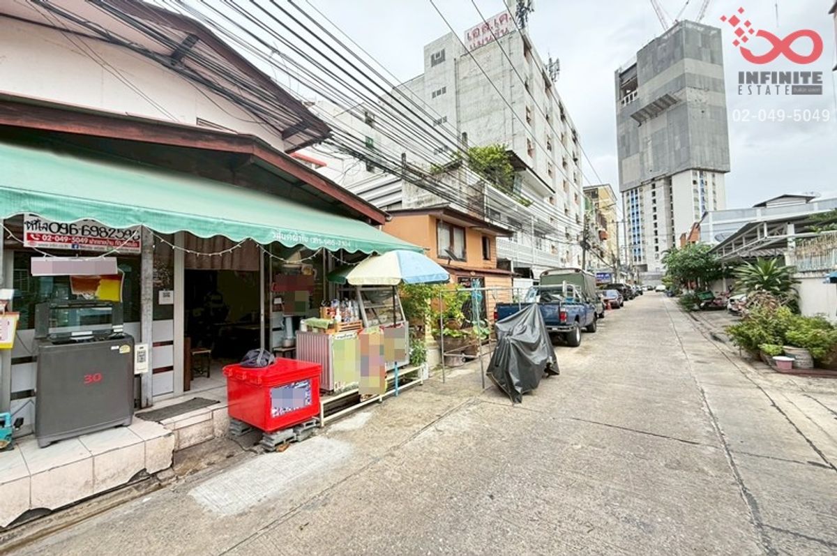 ขายที่ดินรัชดา ห้วยขวาง : ขายที่ดินพร้อมห้องเช่า 27ตรว.ประชาอุทิศ ใกล้MRT ห้วยขวาง