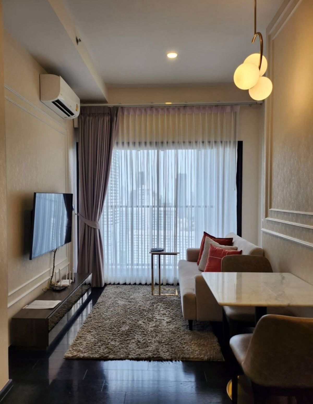 ให้เช่าคอนโดสุขุมวิท อโศก ทองหล่อ : For Rent – Park Origin Thonglor | 1 Bed 1 Bath with Bathtub | 32 sq.m. | Free WiFi 