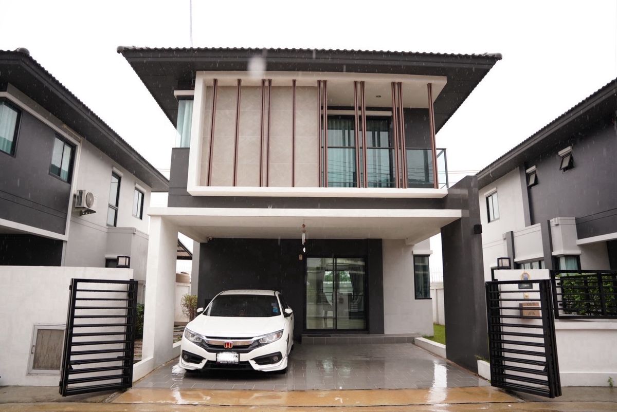 ให้เช่าบ้านปทุมธานี รังสิต ธรรมศาสตร์ : ให้เช่าบ้านเดี่ยว 2 ชั้น NC On Green Palm Park 2 คลอง4 ลำลูกกา | เฟอร์ครบ ใกล้ BTS คูคต
