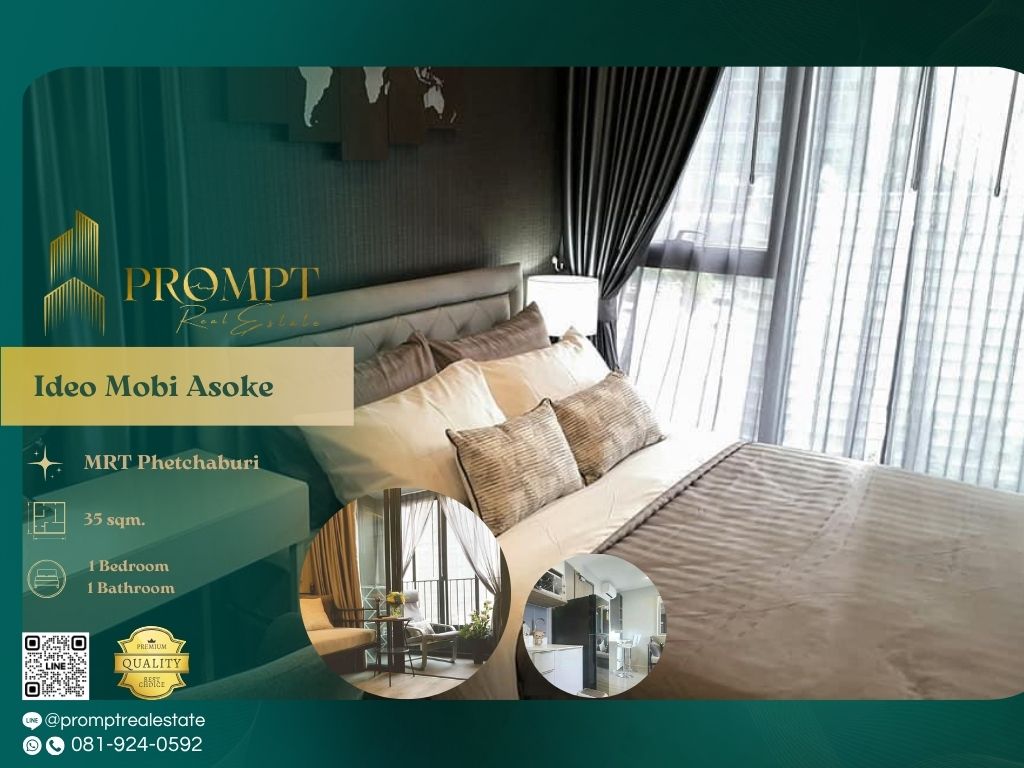 For RentCondoRama9, Petchburi, RCA : IJ04305 - Ideo Mobi Asoke :  ไอดีโอ โมบิ อโศก - Srinakharinwirot University / MRT Phetchaburi / มศว