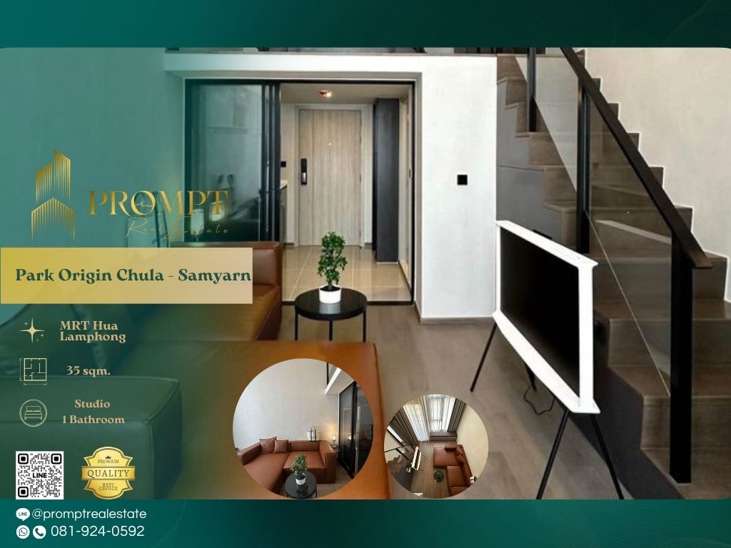 For RentCondoSiam Paragon ,Chulalongkorn,Samyan : OP01528 - Park Origin Chula - Samyarn :  พาร์ค ออริจิ้น จุฬา - สามย่าน - MRT Hua Lamphong/ MRT Samyan/ Chao Phraya River view