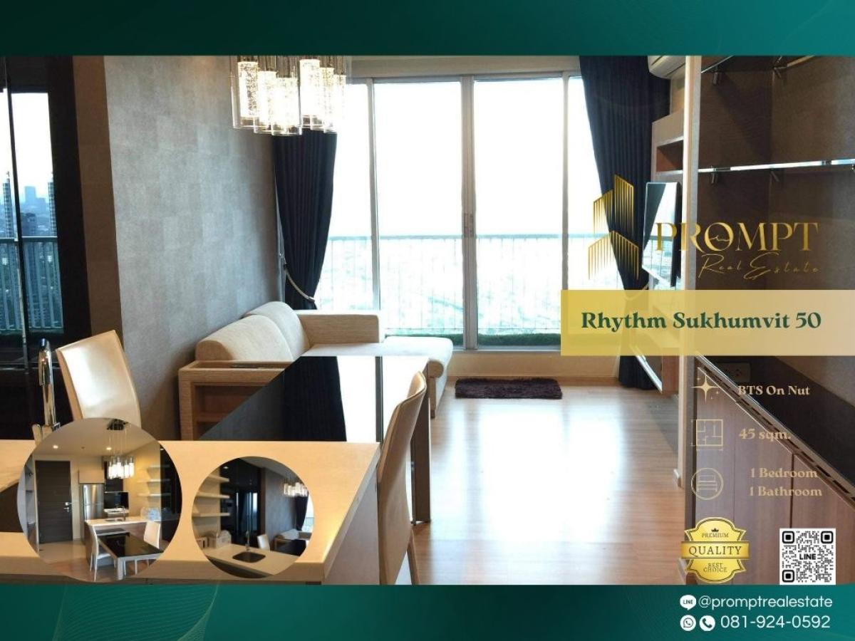 For RentCondoOnnut, Udomsuk : QR03821 - Rhythm Sukhumvit 50 :  ริทึ่ม สุขุมวิท 50 - BTS On Nut/ Kluaynamthai Hospital/ Sukumvit Hospital