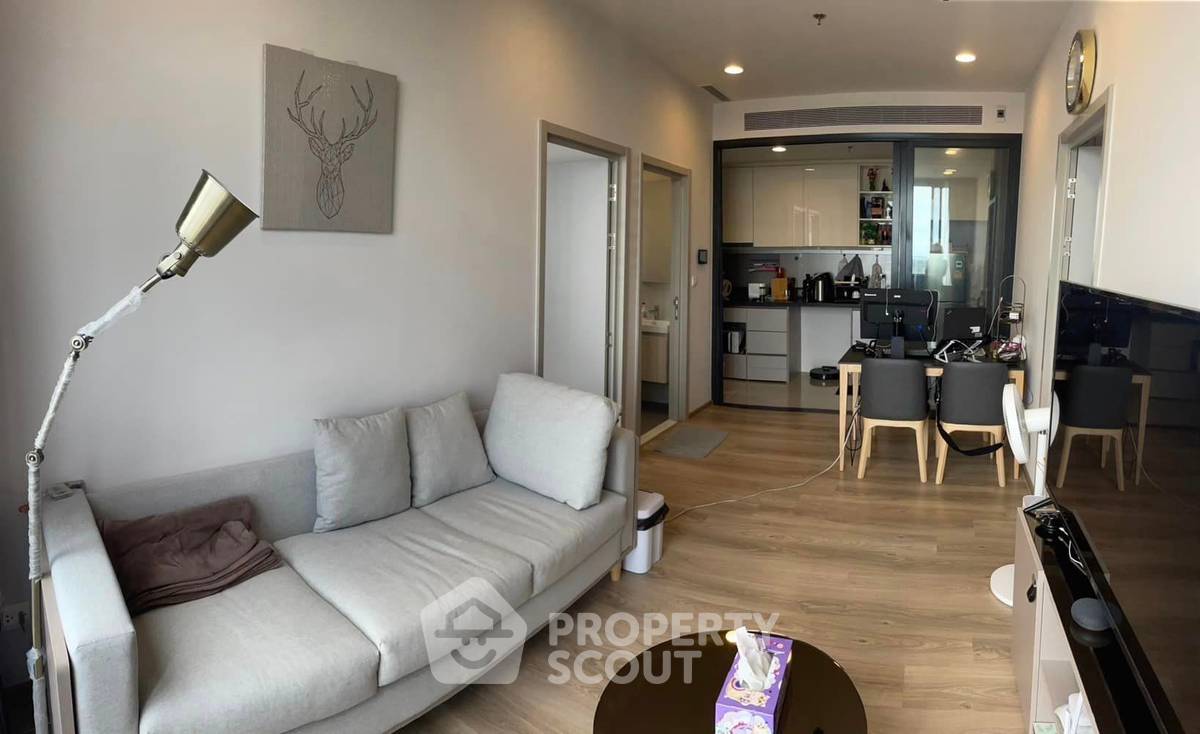 For SaleCondoSukhumvit, Asoke, Thonglor : 2-bed 2-bath condo size 50 sq.m. at Oka Haus by BTS Thong Lor for rent