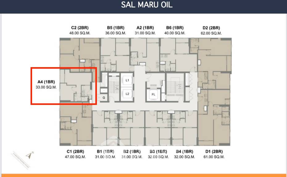 For SaleCondo : คอนโด 1-ห้องนอน ที่ มารุ จุฬา ใกล้ MRT หัวลำโพง