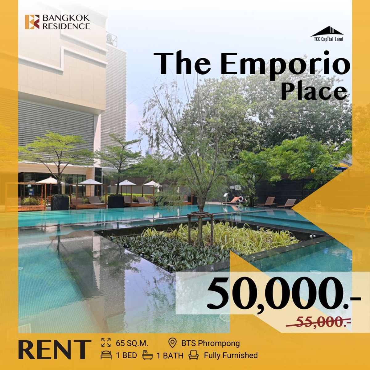 ให้เช่าคอนโดสุขุมวิท อโศก ทองหล่อ : ห้องรีโนเวทใหม่ วิวสวย ที่ ✨ The Emporio Place ✨ใกล้ BTS พร้อมพงษ์