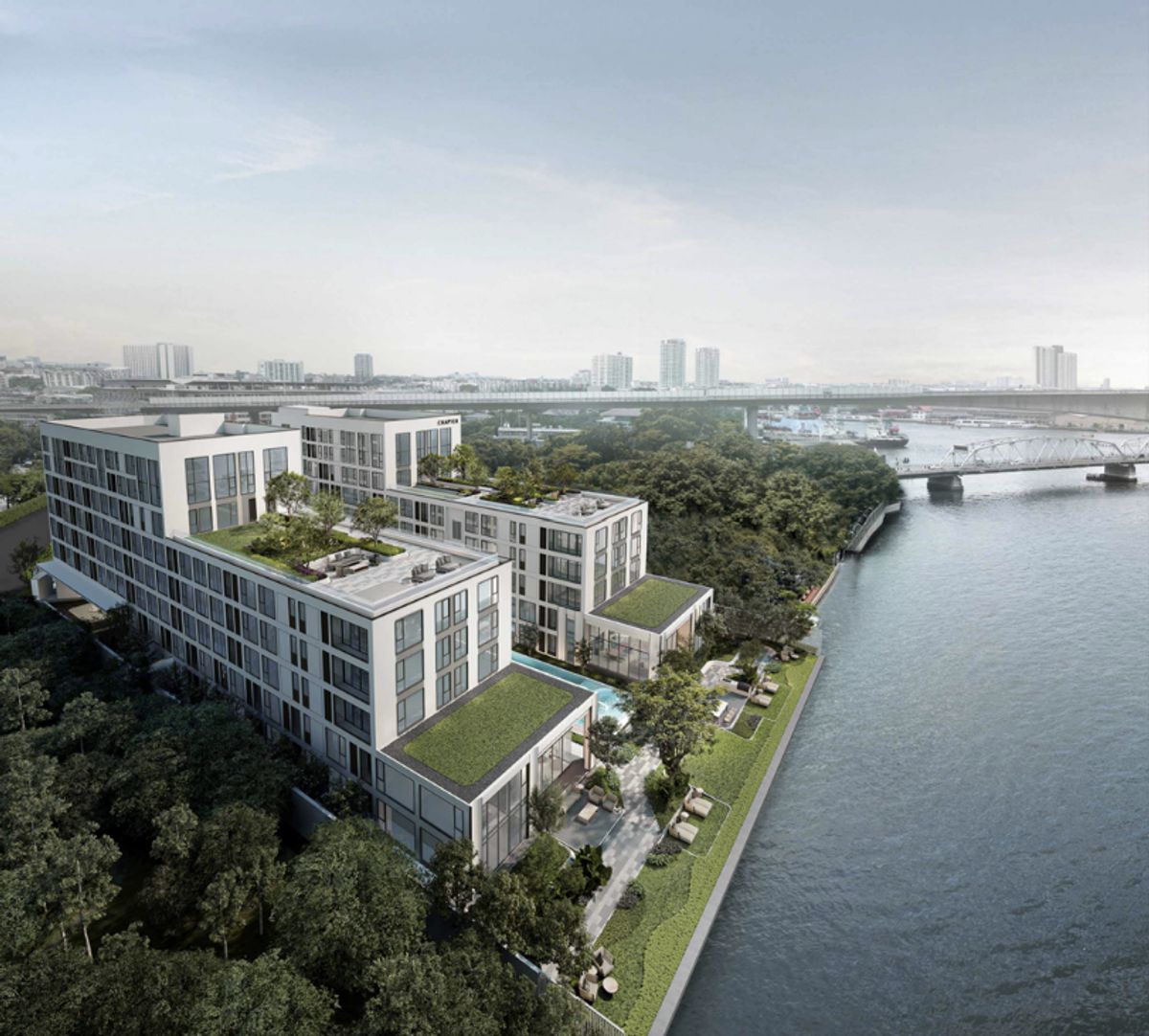 ขายคอนโดสาทร นราธิวาส : เจ้าของขายเอง Chapter Charoen Krung-Riverside 2 Bedroom Plus (Riverfront) 112.5 ตรม. (2 ห้องนอน 2.5 ห้องน้ำ เพิ่ม  1 ห้องนอน 1 ห้องน้ำเล็กๆ)