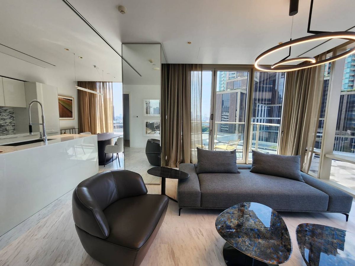 ให้เช่าคอนโดสาทร นราธิวาส : Four Seasons Private Residence I Branded residences Rental 2 Bedroom river view